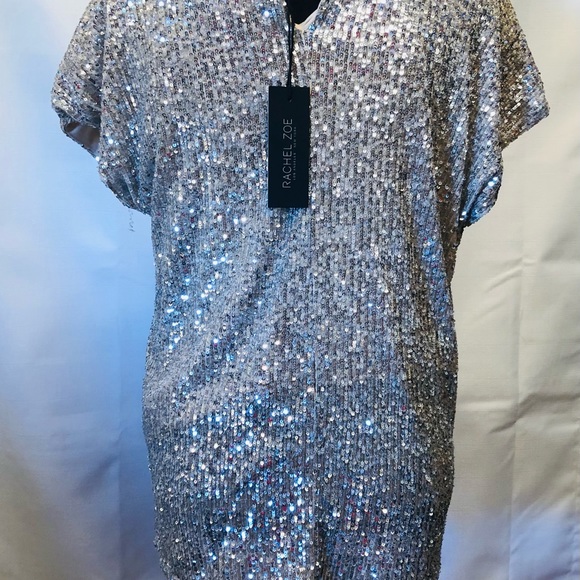 Rachel Zoe sequin shirt - Picture 3 of 4